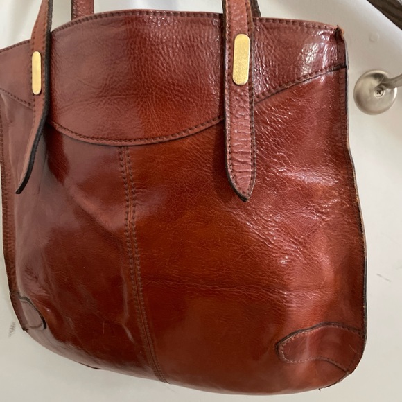 Handbags - Women’s Artisanal Leather Tote Bag Cognac Minimal Handcrafted Vintage Style